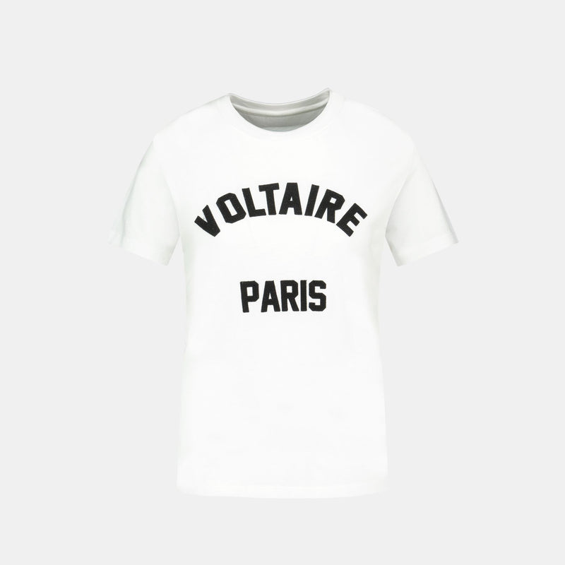 T-Shirt Alys Hc Voltaire Paris - Zadig & Voltaire - Coton - Blanc