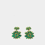 Boucles D'oreilles Botanica Dangles - Zimmermann - Métal - Vert