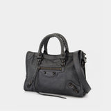 Sac À Main Le City Small - Balenciaga - Cuir - Gris