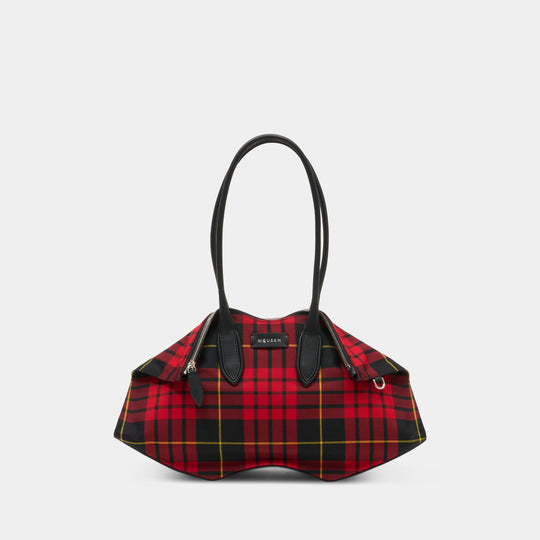 Sac Porté Épaule Manta - Alexander McQueen - Coton - Rouge