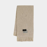 Écharpe - MM6 Maison Margiela - Laine - Beige