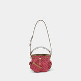 Sac À Main T-Monogram - Tory Burch - Coton - Rouge