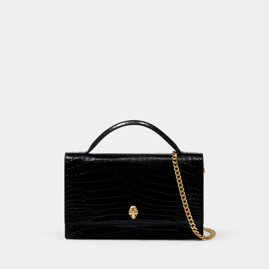 Sac À Main T.h.medium Skull - Alexander McQueen - Cuir - Noir