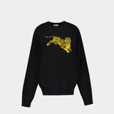 Sweatshirt Rws Jumping Tiger - Kenzo - Coton - Noir