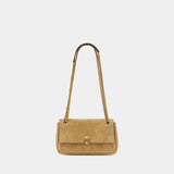 Sac Porté Épaule Charlie Quilted Small - Tory Burch - Cuir - Beige