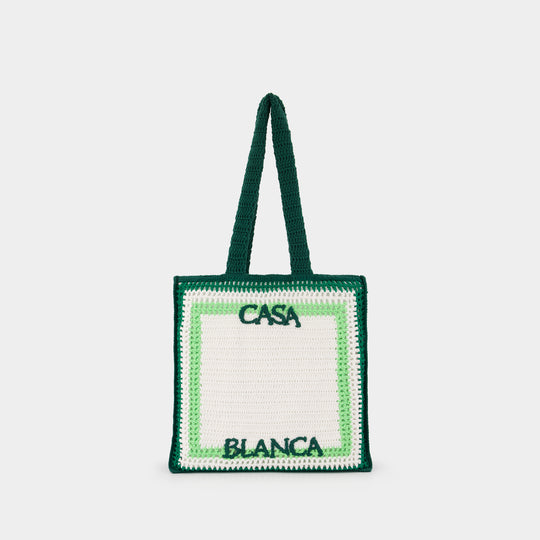 Cabas Crochet - Casablanca - Coton - Vert