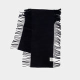 Écharpe Tassel - TOTEME - Cachemire - Noir