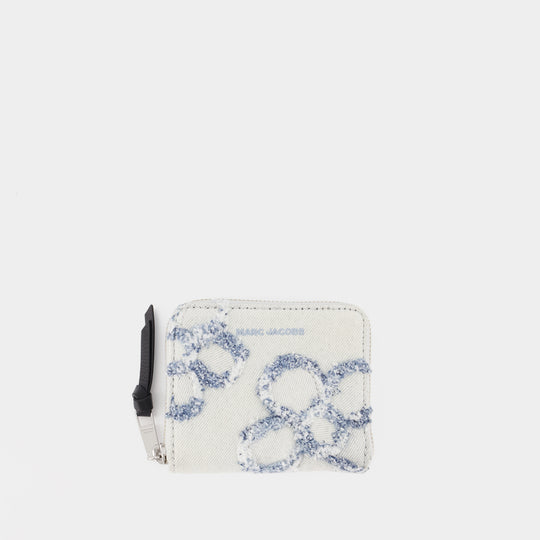 Portefeuille The Mini Compact - Marc Jacobs - Coton - Bleu