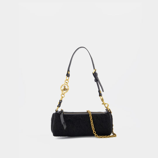 Sac Porté Épaule Cindy Small - Vivienne Westwood - Laine - Noir