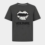 T-Shirt Tommer Tour Lips Strass - Zadig & Voltaire - Coton - Noir