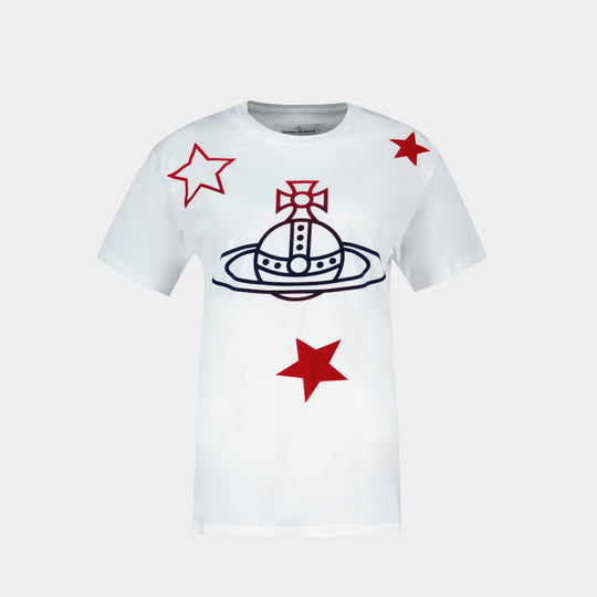 T-Shirt Orb&stars Classic - Vivienne Westwood - Coton - Blanc