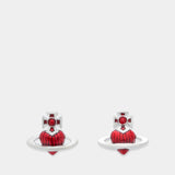 Boucles D'oreilles Fabianna - Vivienne Westwood - Métal - Rouge
