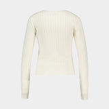 Sweatshirt Signature - Kenzo - Coton - Blanc