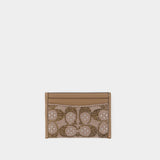 Porte Carte Crystal Signature Essential - Coach - Coton - Beige