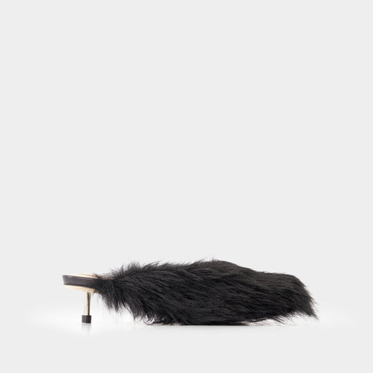 Sandales - Simone Rocha - Fausse Fourrure - Noir