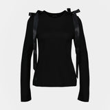 T-Shirt Bow Tail - Simone Rocha - Synthétique - Noir