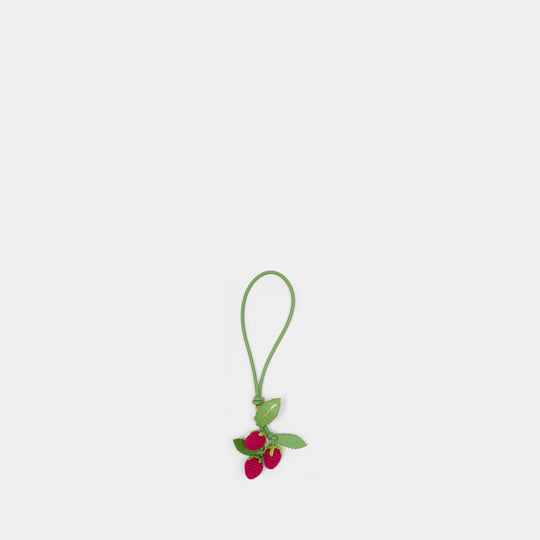Porte Clé Raspberry Flower  - Ganni - Cuir - Multi