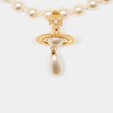 Collier One Row Pearl Drop - Vivienne Westwood - Métal - Doré