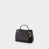 Sac À Main Fleming Small Carryall - Tory Burch - Cuir - Noir