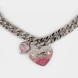 Collier Heart Balloon Pave - Marc Jacobs - Métal - Argenté