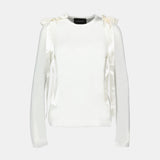 T-Shirt Bow Tail - Simone Rocha - Synthétique - Blanc