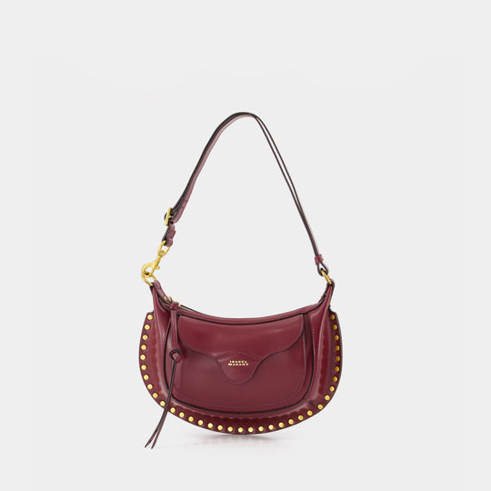 Sac À Bandoulière Moon Pocket - Isabel Marant - Cuir - Bordeaux