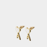 Boucles D'oreilles Hammered Ami De Coeur - AMI Paris - Métal - Doré