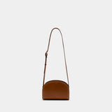 Sac À Bandoulière Demi Lune - A.P.C. - Cuir - Marron