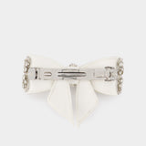 Barrettes Crystal Bow - SELF PORTRAIT - Synthétique - Blanc