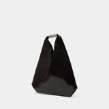 Sac Porté Épaule Japanese Media - MM6 Maison Margiela - Cuir - Marron