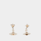 Boucles D'oreilles New Petite Orb - Vivienne Westwood - Métal - Argenté