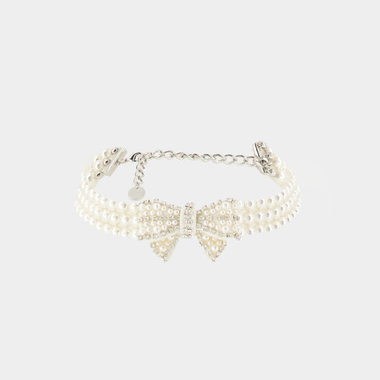 Collier Bow  - SELF PORTRAIT - Perle - Ivory