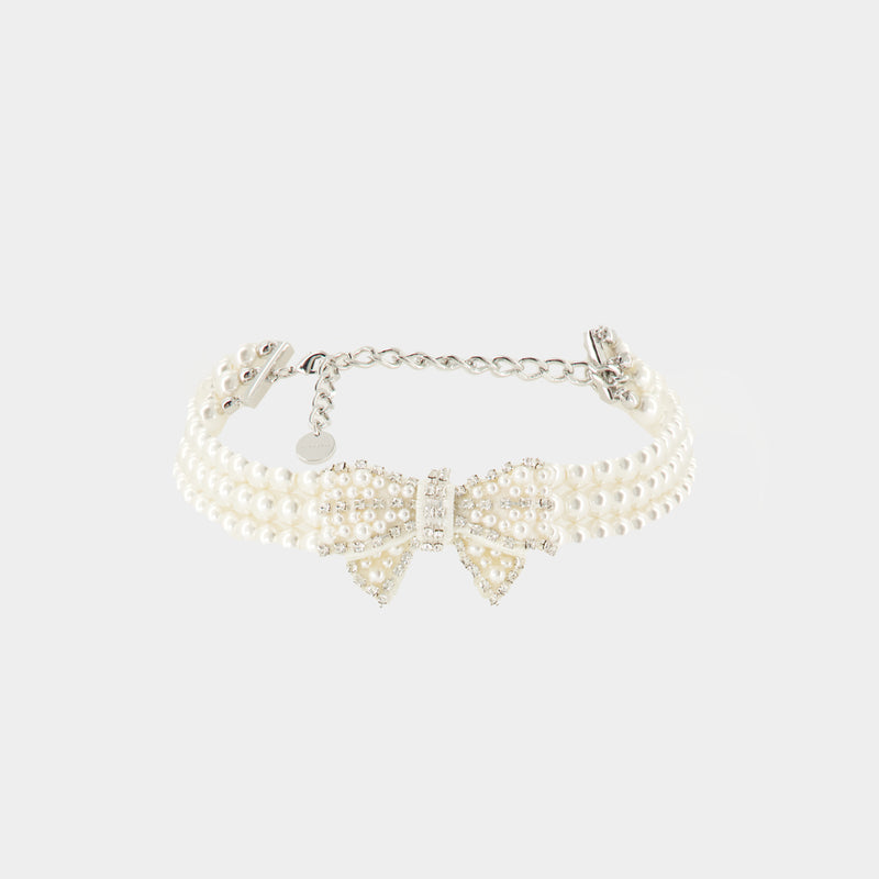 Collier Bow  - SELF PORTRAIT - Perle - Ivory