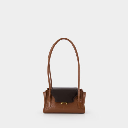 Sac Porté Épaule Trunkette Mini - Marni - Cuir - Marron