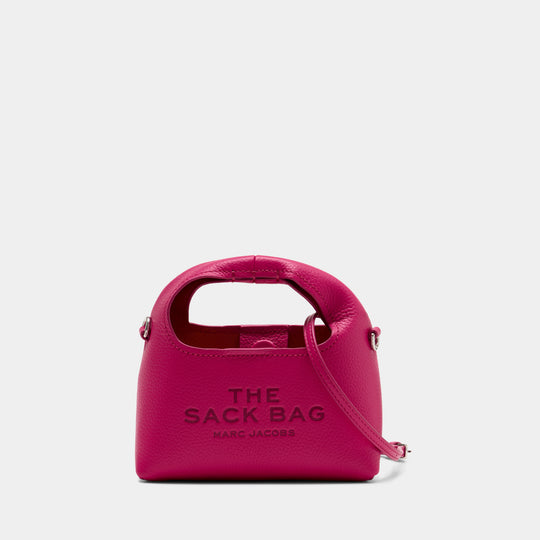 Sac À Bandoulière The Micro Sack - Marc Jacobs - Cuir - Rose