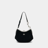 Sac Porté Épaule Charm Frame - Vivienne Westwood - Cuir - Noir