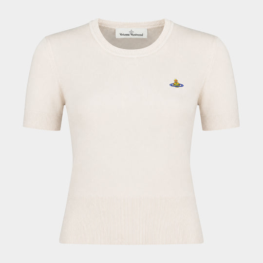 T-Shirt Bea - Vivienne Westwood - Laine - Marron