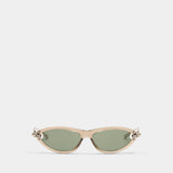 Lunettes De Soleil Bv1390s - Bottega Veneta - Synthétique - Beige