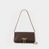 Sac À Bandoulière Rock Grained - Zadig & Voltaire - Cuir - Marron