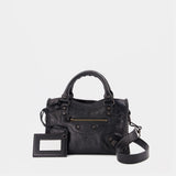 Sac Porté Épaule Le City East West - Balenciaga - Cuir - Noir