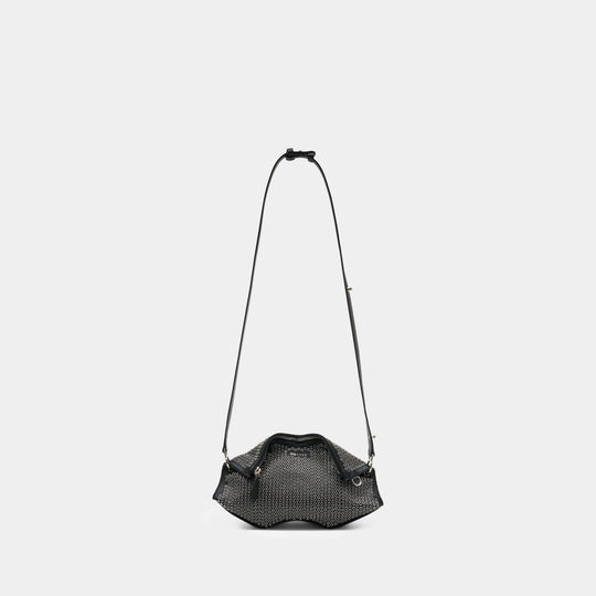 Pochette Manta - Alexander McQueen - Cuir - Noir