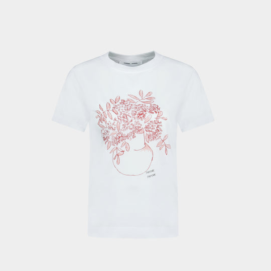 T-Shirt Sacamino Ss - SAMSØE SAMSØE - Coton - Blanc