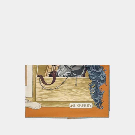 Carré En Soie Wardrobe - Burberry - Soie - Orange
