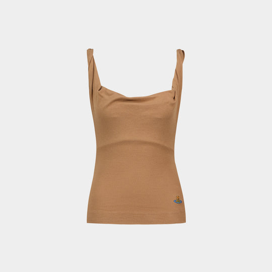 Top Anna - Vivienne Westwood - Viscose - Marron