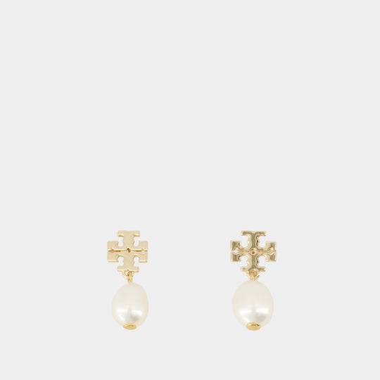 Boucles D'oreilles Moondance Pearl Drop - Tory Burch - Métal - Doré