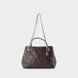 Sac À Main Fleming Small Carryall - Tory Burch - Cuir - Marron