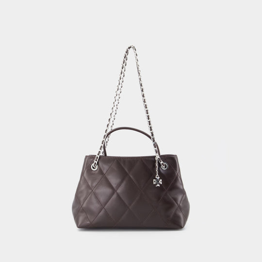 Sac À Main Fleming Small Carryall - Tory Burch - Cuir - Marron
