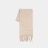 Écharpe À Logo - Acne Studios - Laine - Beige