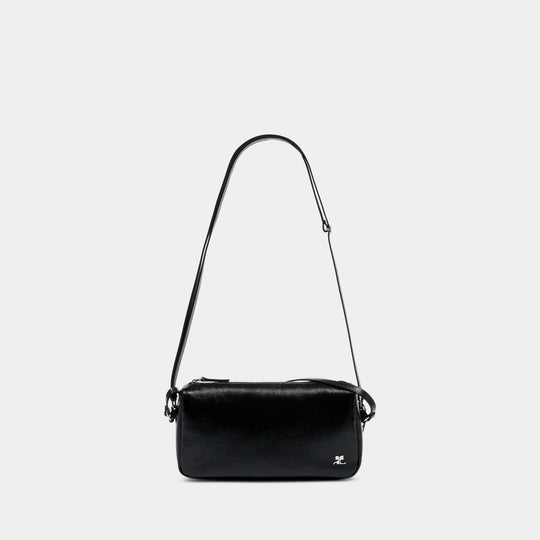 Sac Porté Épaule Soft Camera - Courreges - Cuir - Noir
