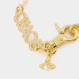 Bracelet Chaos Pearl - Vivienne Westwood - Métal - Doré